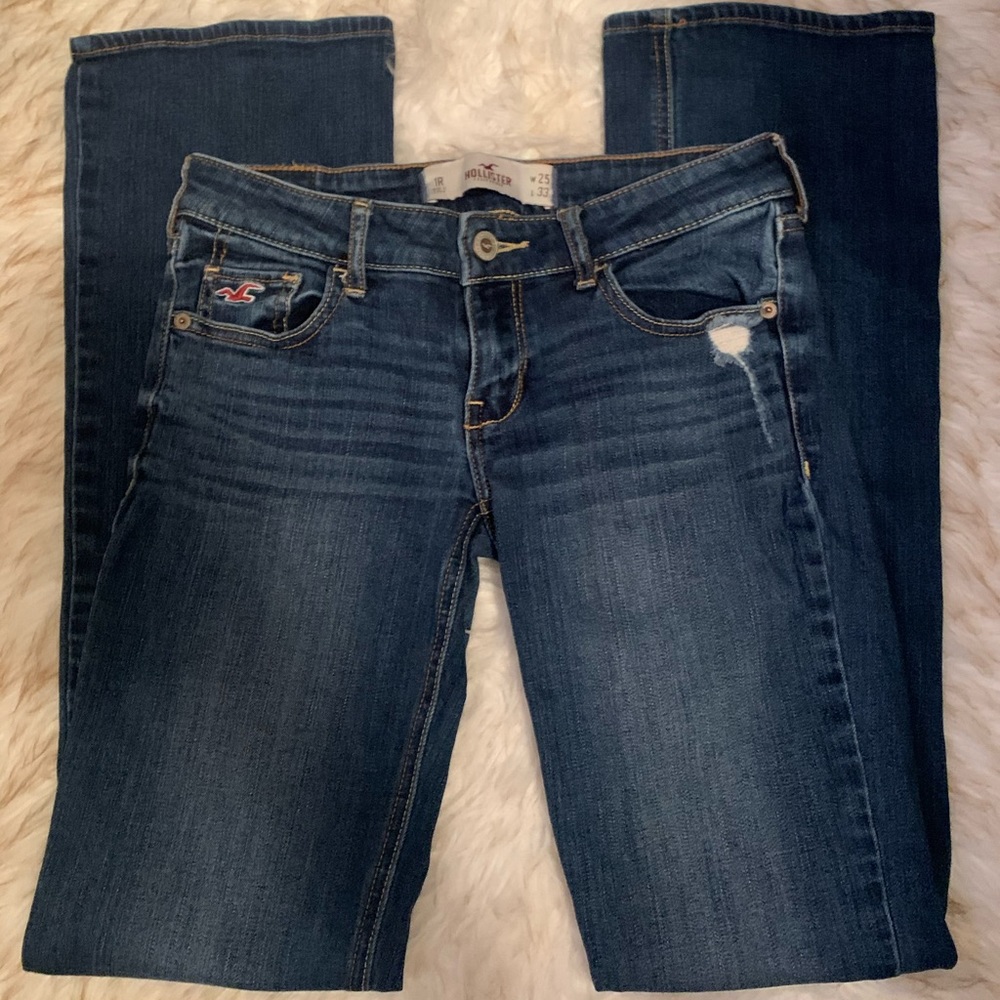 hollister dark wash jeans